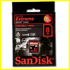 Vendita Vendita FGP003AM - MEMORY CARD SD SANDISK 8 GB SDHC EXTREME